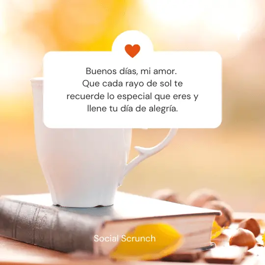 buenos días corazón